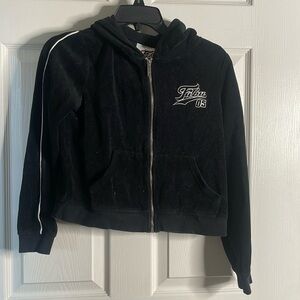 Fubu x forever 21 velour zip up sweatshirt